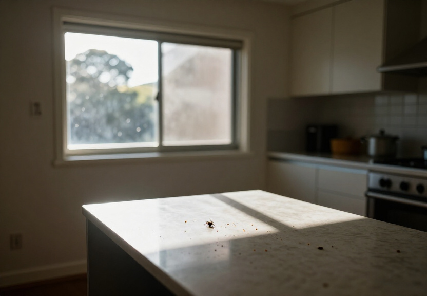 Bed bugs in a Windsor apartment mattress before control
